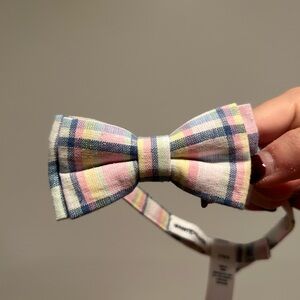 Janie and Jack Pastel Plaid Kids Bow Tie